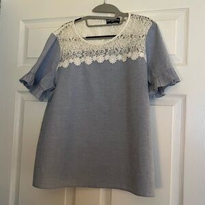 Karl Lagerfeld Blouse with Lace ❤️